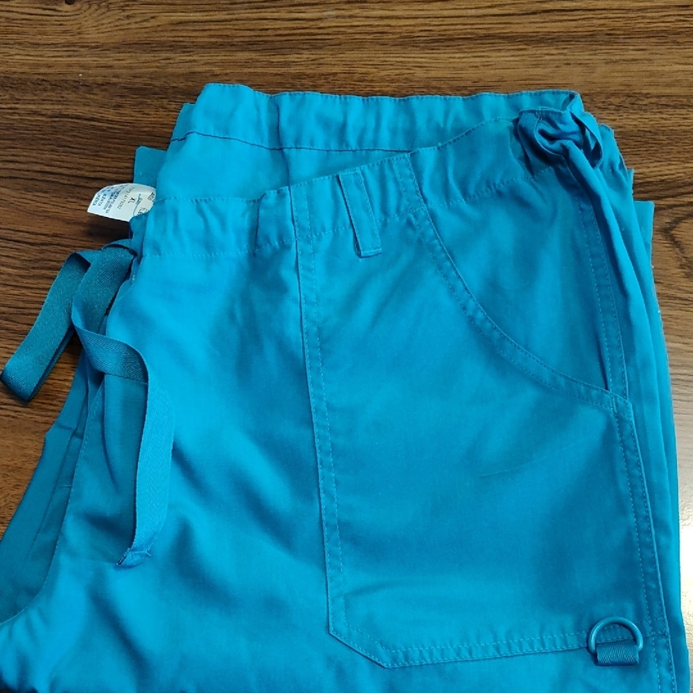 Unisex Turquoise Blue Scrub Pants 2 pair